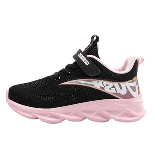 DEAR ABC童鞋女童鞋子新款网面透气儿童运动跑鞋小女孩休闲鞋软底