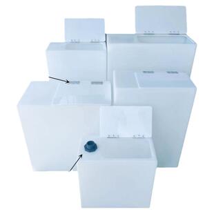 加厚食品级方形储水桶厨房塑料储水箱养鱼补水桶窄扁卫生间困水桶