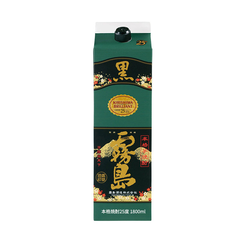 泡梅子用酒黑雾岛烧酒纸盒烧酒本清酒/烧酒