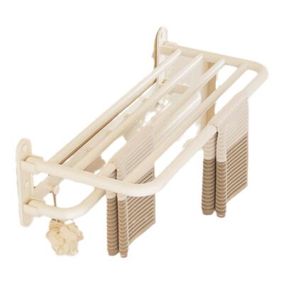 UNAXI毛巾架折叠浴巾架洗手间卫生间挂件太空铝免打孔置物架