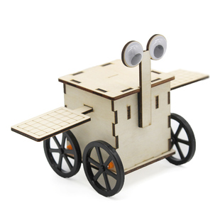 航天航空月球探测车模型大眼睛科技小制作拼装教具diy制作材料包