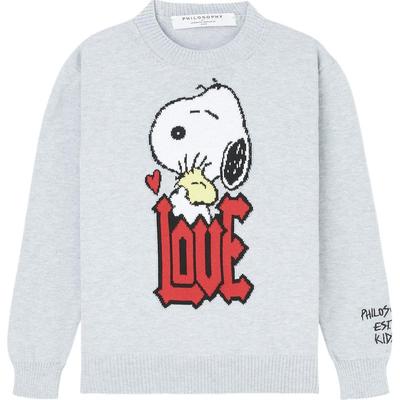 【折扣】Philosophy x PEANUT联名款女童 嵌花棉质毛衣