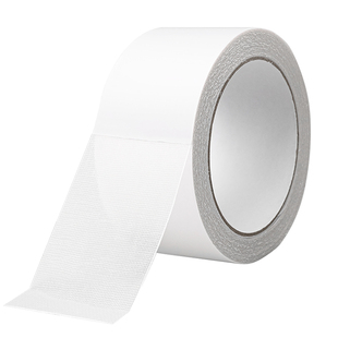 强力网格布基双面胶不留痕高粘度半透明胶带粘地毯地垫防滑固定贴