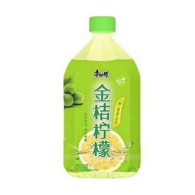 康师傅金桔柠檬果味饮料1L大瓶装