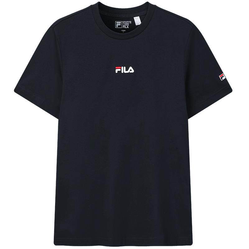 FILA 斐乐官方男子针织短袖衫2026夏新款简约运动纯棉凉感基础T恤