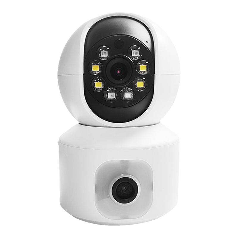 易視云雙鏡頭攝像頭手機(jī)遠(yuǎn)程無線wifi監(jiān)控器360度家用超高清夜視