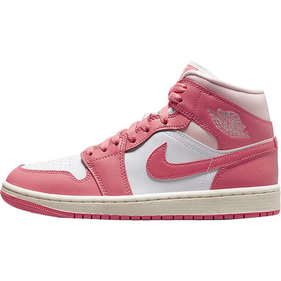 Nike/耐克官方正品Jordan 1 Mid 女子系带运动休闲鞋BQ6472-186