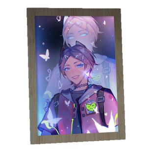 无畏契约灯光画暮蝶周边手办吧唧小夜灯装饰画二次元生日礼物摆件