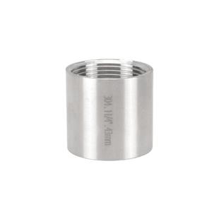 304不锈钢内丝通丝直接头1/2/3/4分6分1/1.2/1.5/2/3/4寸水管配件