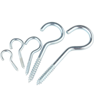 镀锌问号钩 开口羊眼圈螺丝 羊眼挂钩 吊环灯钩 风钩自攻螺丝钉