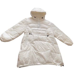 套头羽绒服女中长款高级感宽松韩范显瘦2025冬季新款欧货网红外套