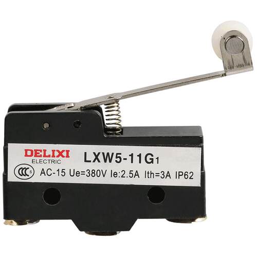 德力西微动行程开关 限位开关 微型LXW5-11G1滚轮自复位Z-15GW2-B