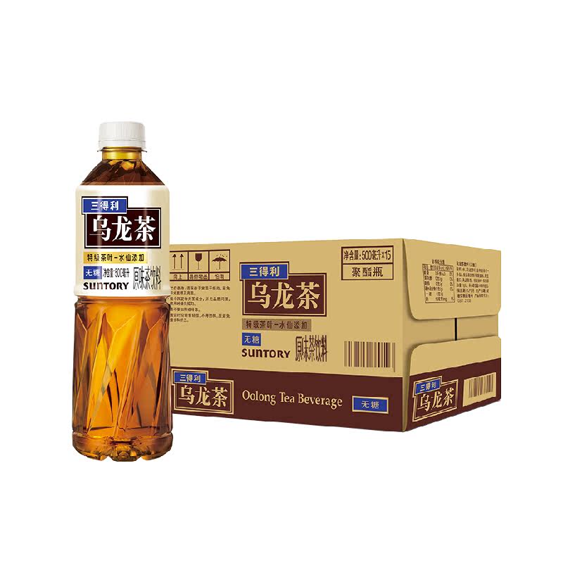 【代言人成毅同款】三得利乌龙茶饮料整箱清爽自然解腻饮品