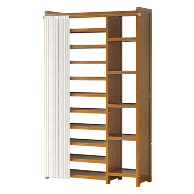 入户门口鞋架家用室内好看多层大容量超大简易鞋柜新款2025爆款竹