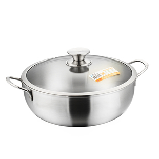 PERFECT台湾316不锈钢汤锅家用进口加厚煮面炖肉火锅具燃气电陶炉