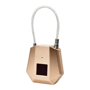 指纹挂锁学生宿舍柜子绳锁家用防盗指纹锁便携行李箱箱锁柜门挂锁