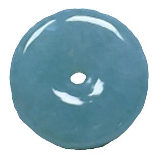 缅甸A货翡翠蓝绿小平安扣吊坠天然老坑手链手机挂件国风一生平安