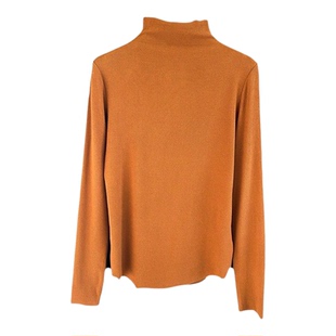 龙妹家半高领白色加绒打底衫女士内搭2026冬新款T恤磨毛长袖上衣