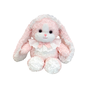粉朵儿跑跑小兔玩偶公仔可爱长耳朵兔子毛绒玩具生日礼物送女生