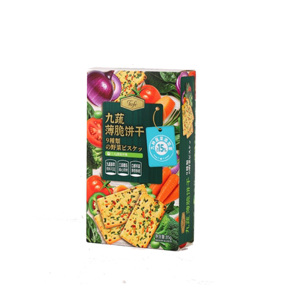 Tafe九蔬薄脆饼干85G单独包装
