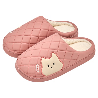 防水棉拖鞋女秋冬季2025新款