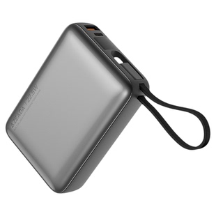 azeada充电宝超级快充新国标3c认证可上飞机10000mAh大容量2025新款超薄小巧便携自带线迷你两万毫安移动电源