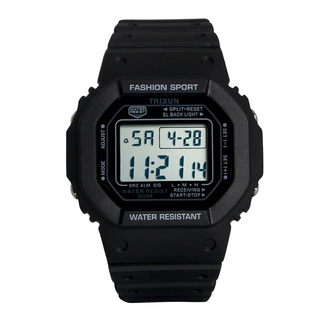 ins独角兽电子手表女学生韩版简约情侣夜光防水方形运动电子表男