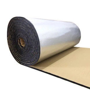 保温棉铝箔自粘橡塑海绵阻燃彩钢瓦阳光房屋顶隔热棉水箱管道防冻