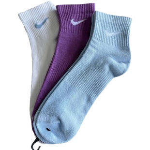新款Nike耐克四季款男袜女袜高筒中筒纯棉马卡龙彩色潮袜子SX6891