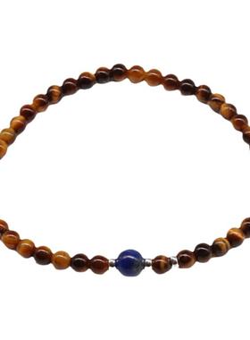 天然虎眼石手串原创设计小众饰品