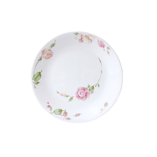 康宁餐具corelle进口耐热玻璃饭碗汤碗盘子田园玫瑰26件套