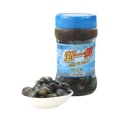 宁波醉泥螺*4瓶装 无沙黄泥螺 即食罐装腌制海鲜特产