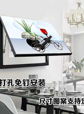 电表箱装饰画新款家用客厅画电表盒电闸箱盖子电表箱免打孔装饰画