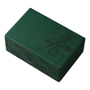 2026高档春茶不锈钢双罐茶叶罐皮盒包装龙井毛尖碧螺春白茶空礼盒