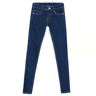 紧身牛仔裤女士春秋低腰加绒加厚小脚长裤弹力显瘦铅笔裤2025冬季