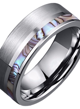 流萤斑斓-高级感钛钢食指戒指男
