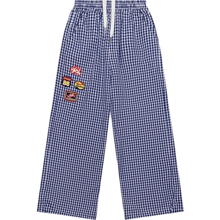 XXZXX 格子长裤刺绣男女同款潮牌童装亲子装 2026年春季新款 1301