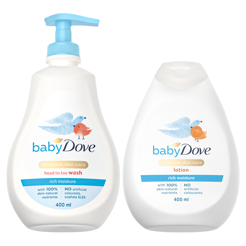 【倍润系列】BabyDove温和儿童洗发沐浴露二合一润肤乳保湿日常