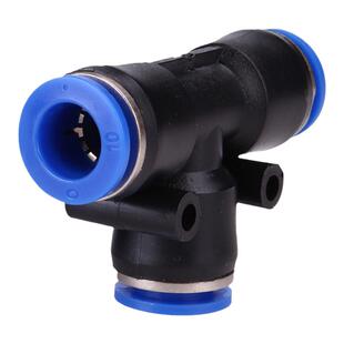 气动 PE6/PE12气管快速插接头 PE4 PE8 PE10 14 16 T型三通全型号