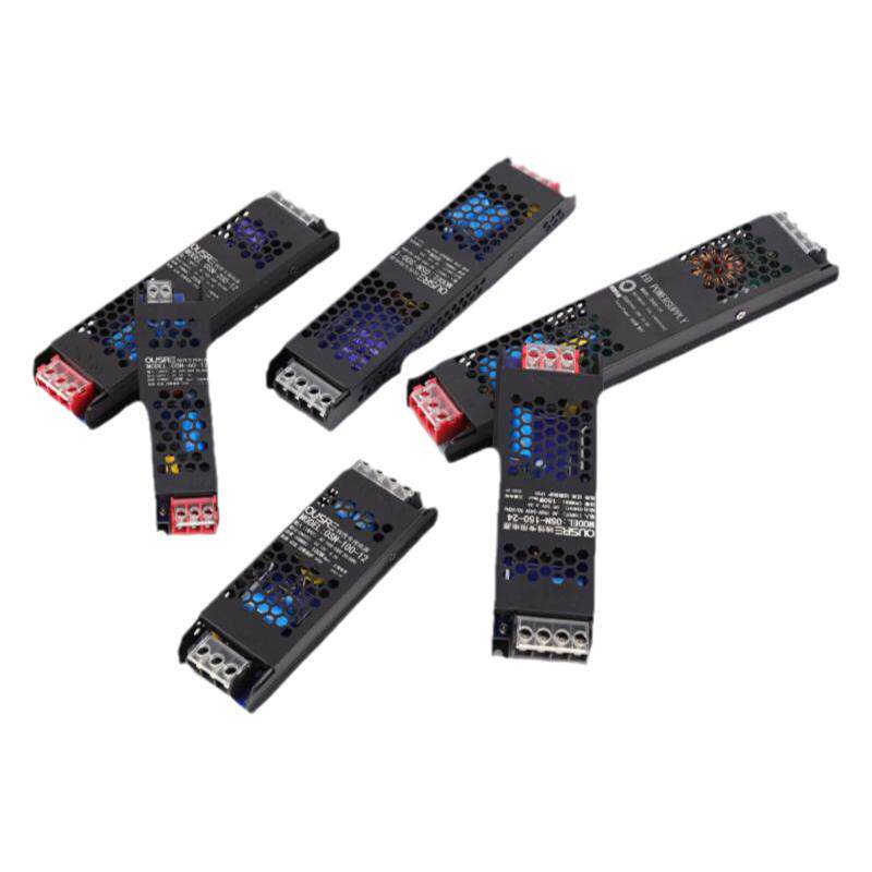 12V24V线性灯黑金刚系列开关电源100W200W变压器LED灯带专用电源