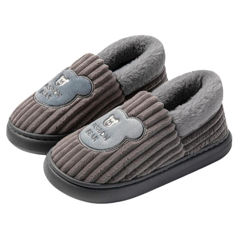 棉拖鞋包跟男士冬季居家居防滑保暖厚底家用情侣新款棉鞋男女冬天