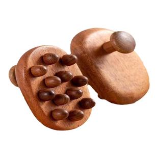 檀木刷按摩全身带脉通经络刷疏通按摩刷肚子腿部刷燃脂腹部按摩器