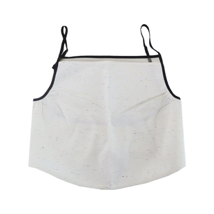 MARCHEN 安格集合店 23SS春夏白色露背拼色油画感棉质吊带背心女