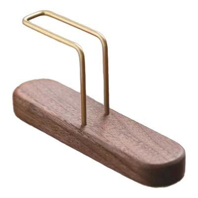 黑胡桃木！实用滤纸收纳架家用