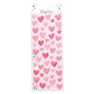 清新爱心五角星立体卡通装饰贴画stickers唯美可爱水晶小粘贴纸