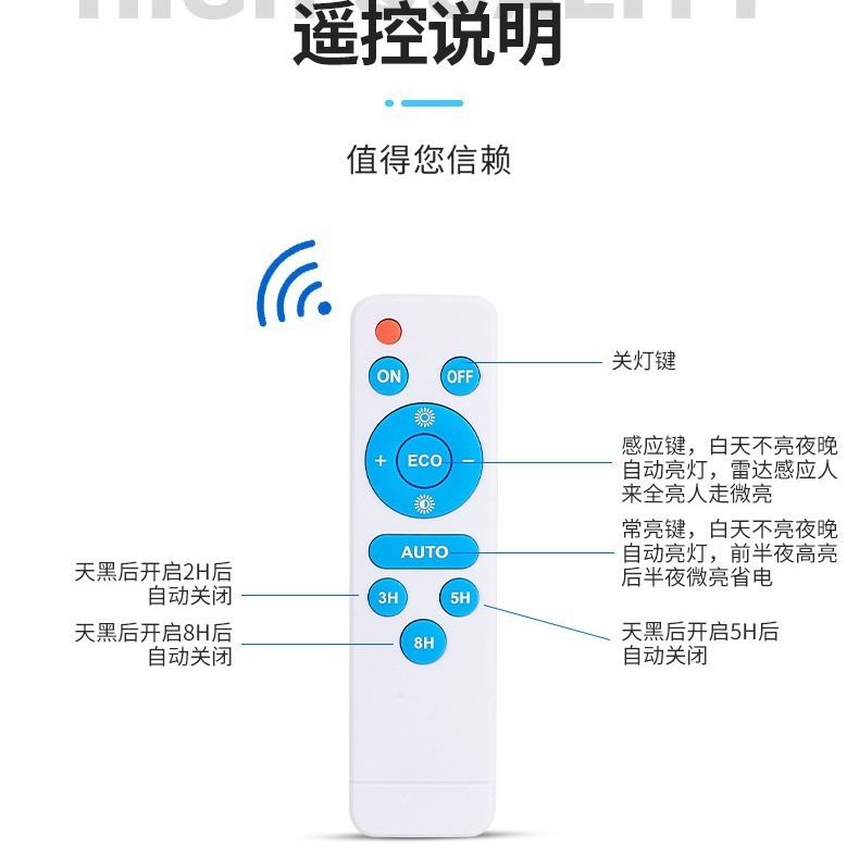 惠想热销款太阳能投光灯聚宝盆户外庭院灯压铸铝分体太阳能泛光灯