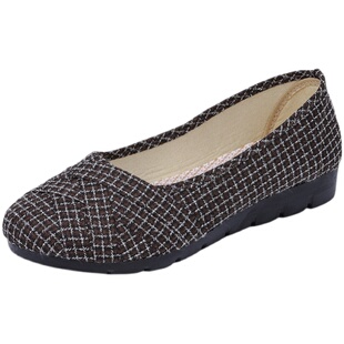 老北京布鞋女鞋春秋款中老年休闲鞋子软底防滑豆豆鞋时尚妈妈鞋女