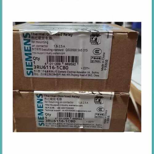 议价西门子 原装全新正品 3RU6116-1CB0 热过载继电器 3RU61161CB