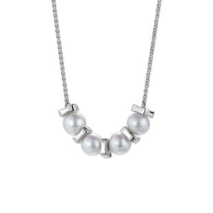 白岚间珠项链珍珠锁骨链女毛衣链时尚气质轻奢小众设计XL2774