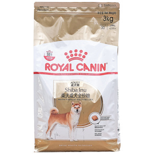 正品保障皇家狗粮SIA26 柴犬成犬专用粮3kg狗狗中大型犬营养增肥